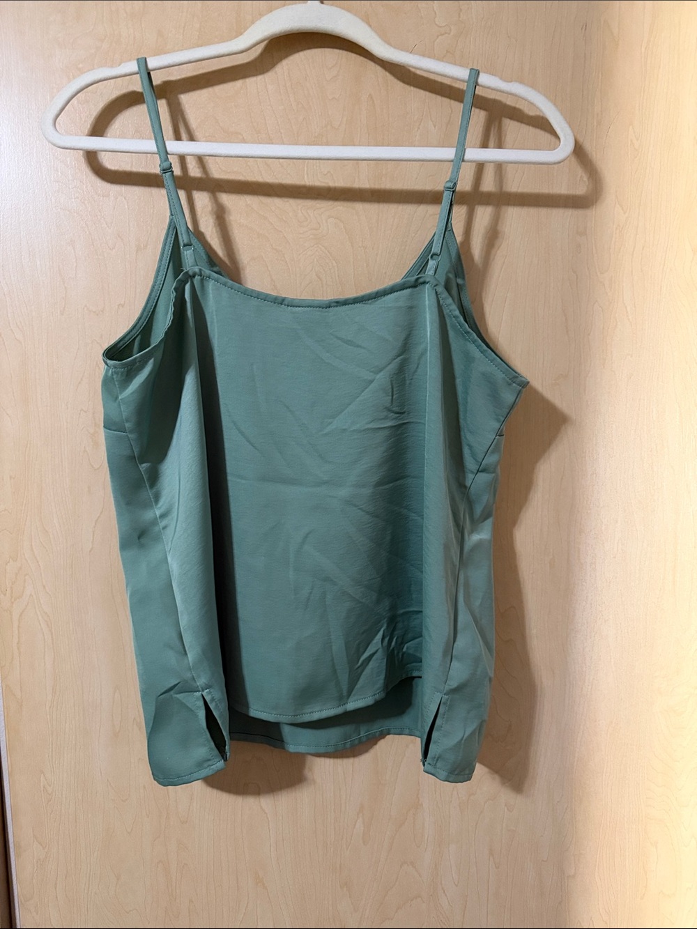 a new day Sage Green V-Neck Spaghetti Strap Camisole - Picture 3 of 5
